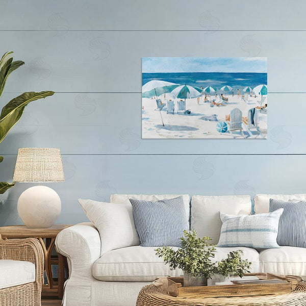 Stupell Industries Lorenzo Collective | Umbrella Beach Coastal Scene Wall Art