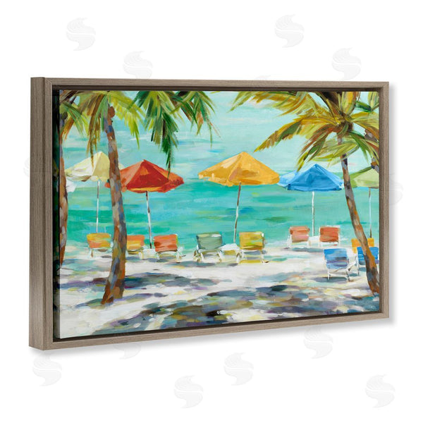 Stupell Industries Lorenzo Collective | Umbrellas Under The Palms Wall Art