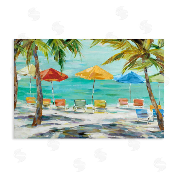 stupell industries Lorenzo Collective | Umbrellas Under the Palms Wall Art