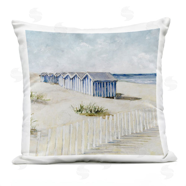Stupell Industries Lorenzo Collective | Vintage Coastline Nautical Shacks Throw Pillow