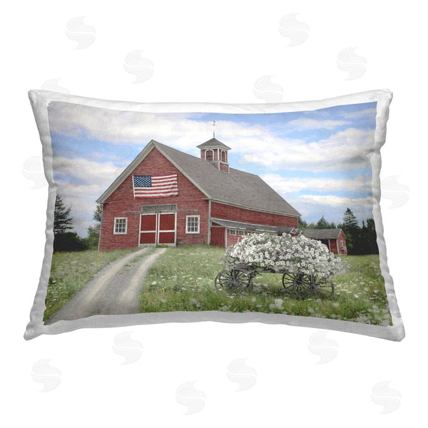 stupell industries Lori Deiter | Barn with Floral Wagon
