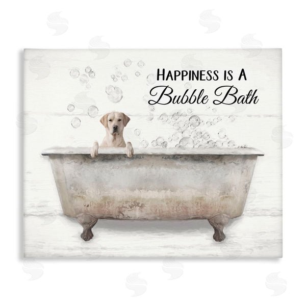 stupell industries Lori Deiter | Happiness Is A Bubble Bath Dog