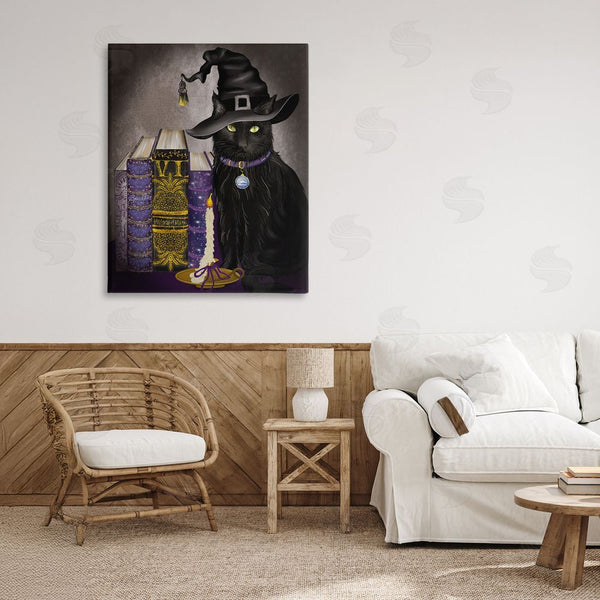 Stupell Industries Lori Mosley | Black Cat Gothic Books Wall Art