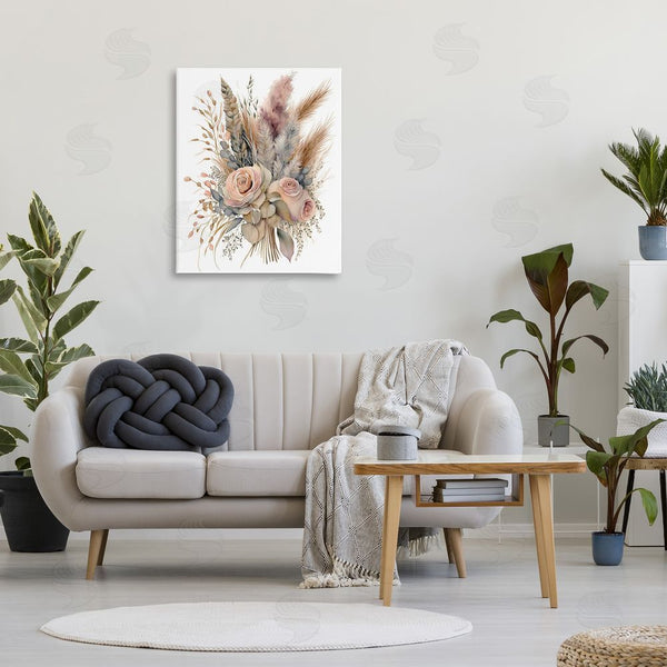 Stupell Industries LSR Design Studio | Boho Rose Pampas Wall Art