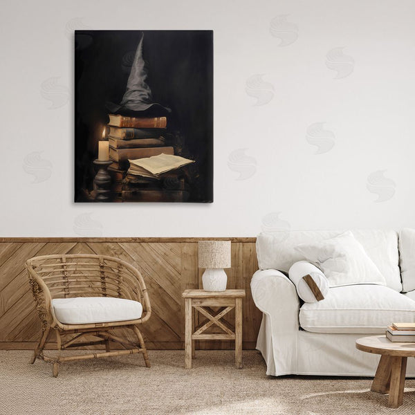 Stupell Industries LSR Design Studio | Bookstack And Witch Hat Wall Art