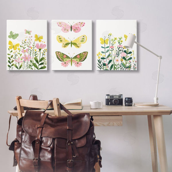 Stupell Industries LSR Design Studio | Playful Butterflies And Florals Wall Art