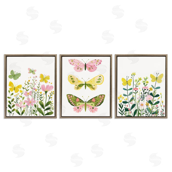 Stupell Industries LSR Design Studio | Playful Butterflies And Florals Wall Art
