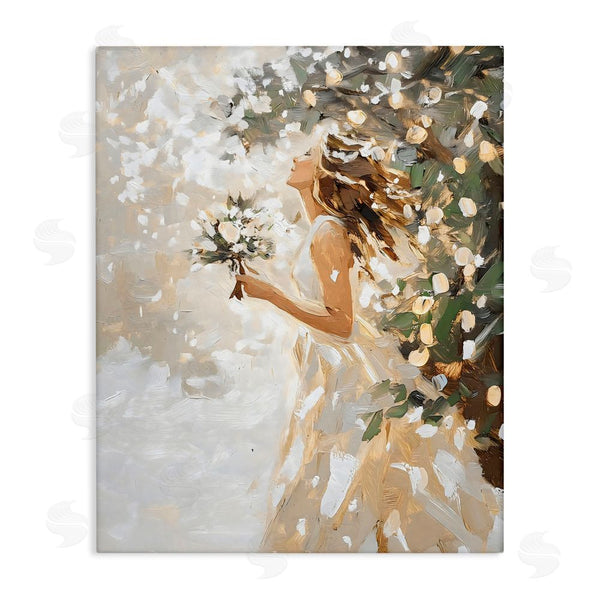 stupell industries LSR Design Studio | Soft White Snow Flurry Wall Art