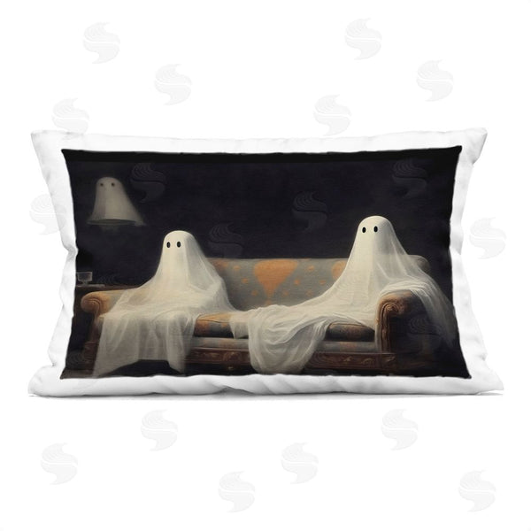 stupell industries LSR Design Studio | Spooky Couch Ghost Duo Printed Throw Pillow