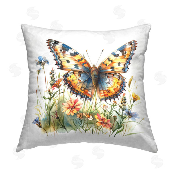 stupell industries LSR Design Studio | Summer Garden & Butterfly Printed Throw Pillow