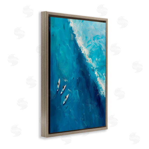 Stupell Industries LSR Design Studio | Surfers & Wave Aerial View