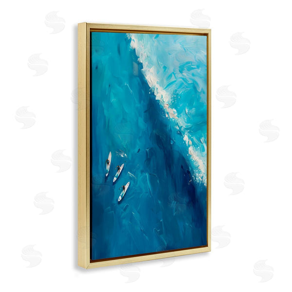 Stupell Industries LSR Design Studio | Surfers & Wave Aerial View