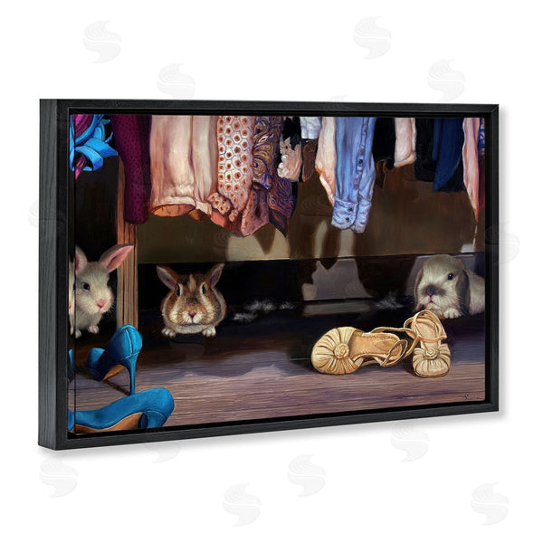 Stupell Industries Lucia Heffernan | Bunnies Under Closet View