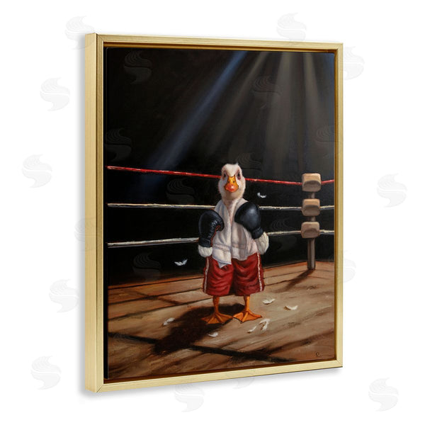 Stupell Industries Lucia Heffernan | Duck In Boxing Ring
