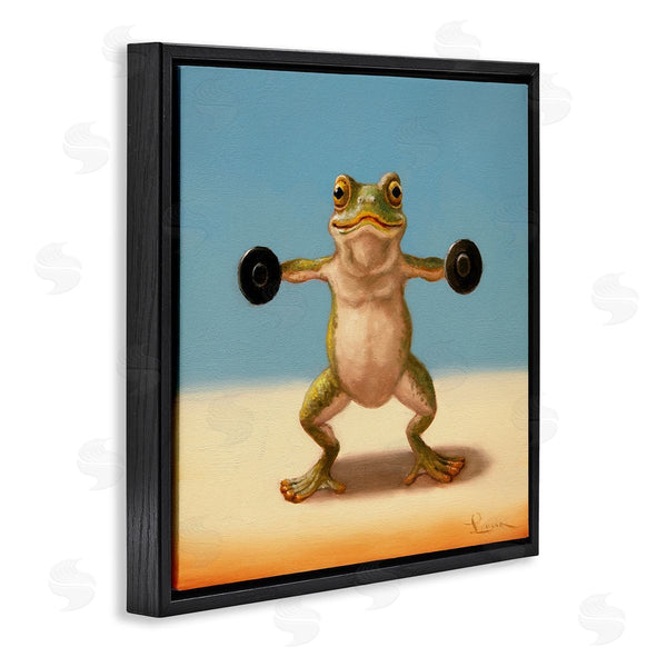 Stupell Industries Lucia Heffernan | Exercise Weights Frog