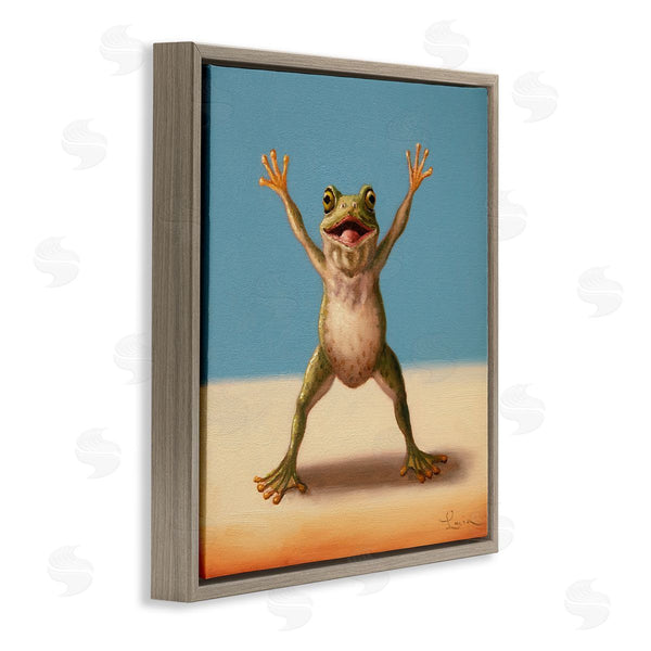 Stupell Industries Lucia Heffernan | Motivational Exercise Frog