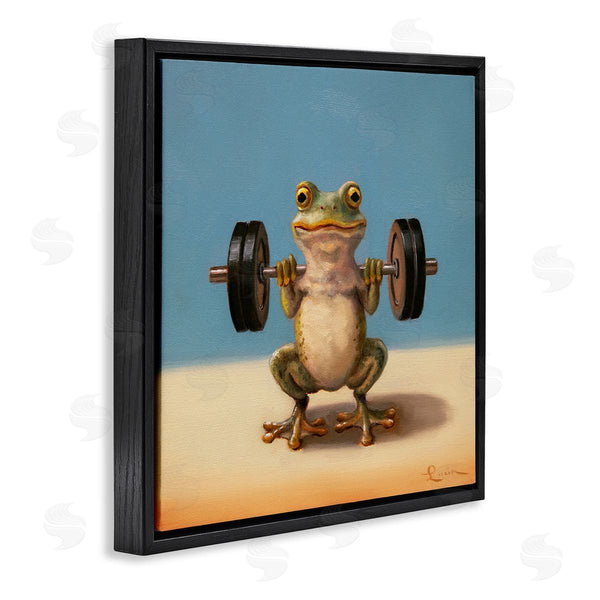 Stupell Industries Lucia Heffernan | Weightlifting Frog Training