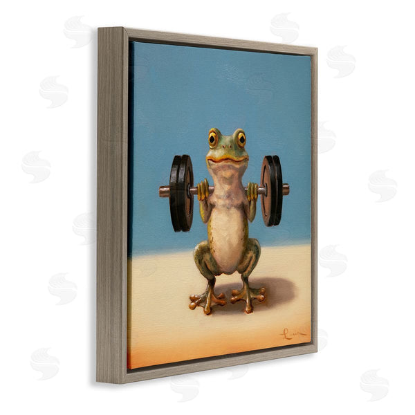 Stupell Industries Lucia Heffernan | Weightlifting Frog Training
