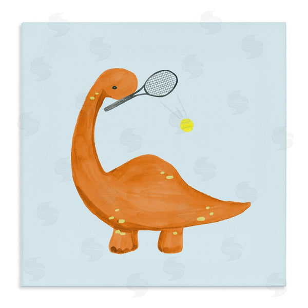 stupell industries Lucille Price | Baby Dino Playing Tennis Wall Art