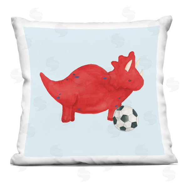 stupell industries Lucille Price | Baby Dino with Ball Throw Pillow