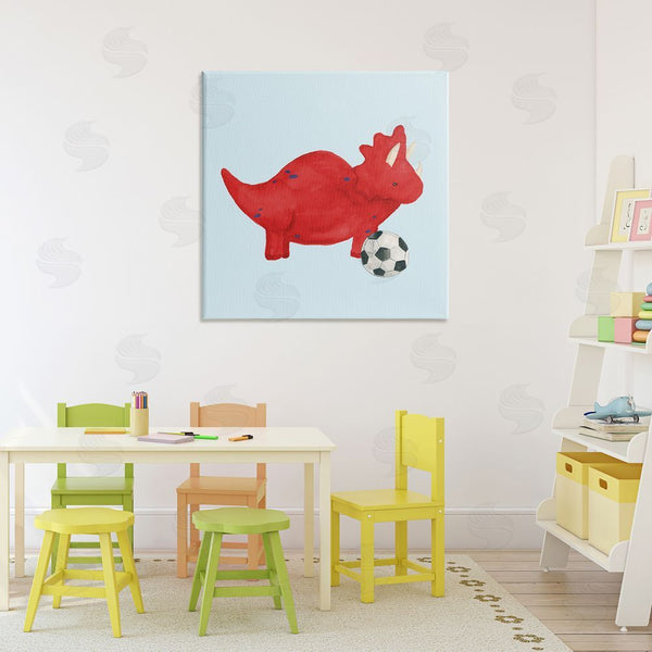 Stupell Industries Lucille Price | Baby Dino With Ball Wall Art