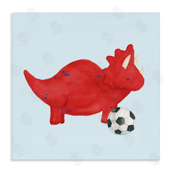 stupell industries Lucille Price | Baby Dino with Ball Wall Art