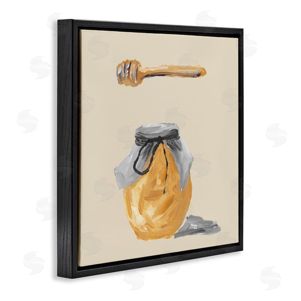 Stupell Industries Lucille Price | Honey Jar Over Tan Wall Art