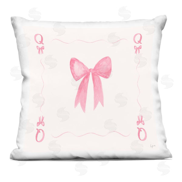 stupell industries Lucille Price | Queen Of Bows Card Throw Pillow