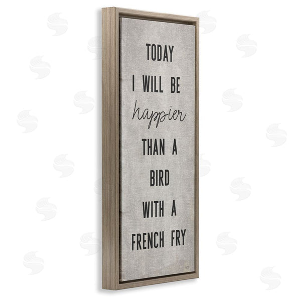 Stupell Industries Lux + Me Designs | Bird With A French Fry Wall Art