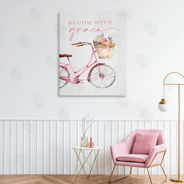 Stupell Industries Lux + Me Designs | Bloom With Grace Bicycle Wall Art