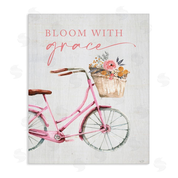 stupell industries Lux + Me Designs | Bloom With Grace Bicycle Wall Art