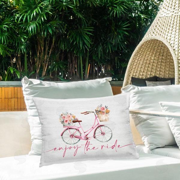 Stupell Industries Lux + Me Designs | Enjoy The Ride Bicycle Throw Pillow