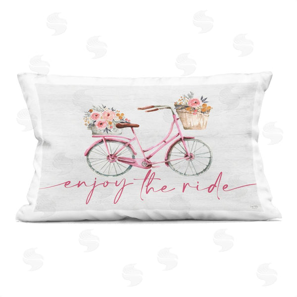 stupell industries Lux + Me Designs | Enjoy The Ride Bicycle Throw Pillow
