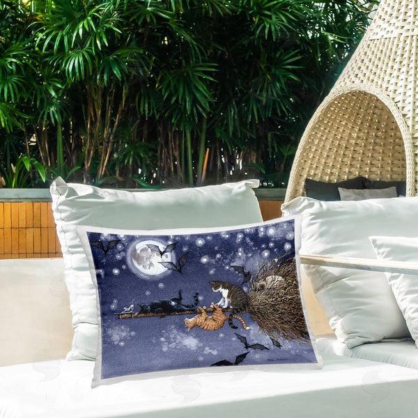 Stupell Industries Maggie Vandewalle | Joyriding Cats On Broom