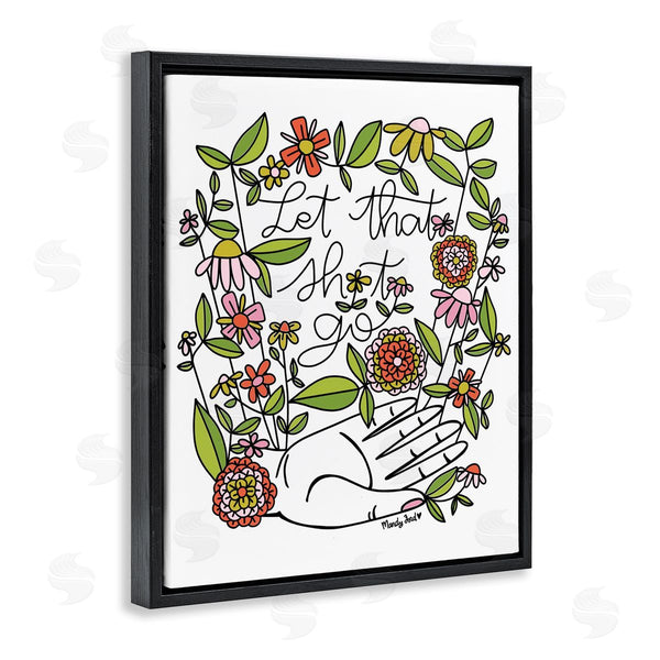 Stupell Industries Mandy Ford Art + Illustration | Let It Go Floral Phrase