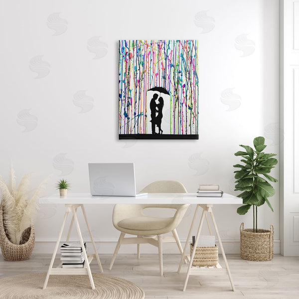 Stupell Industries Marc Allante | Modern Romantic Rainfall Silhouette Wall Art