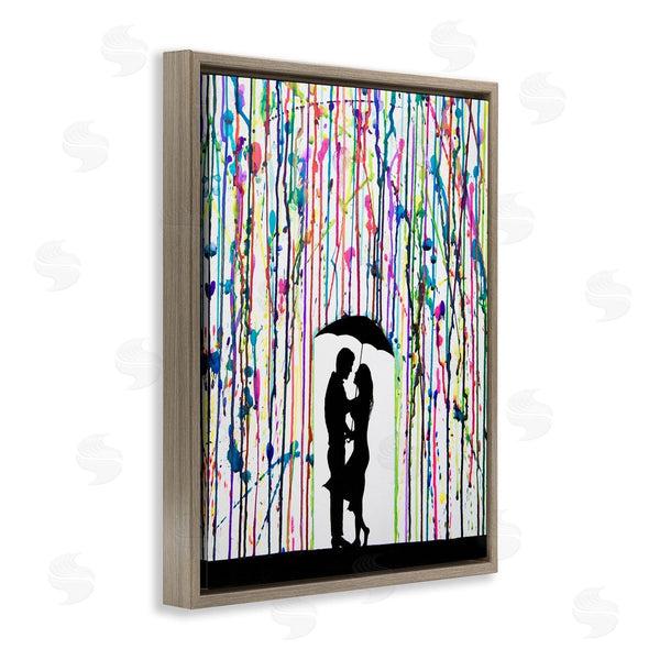 Stupell Industries Marc Allante | Modern Romantic Rainfall Silhouette Wall Art