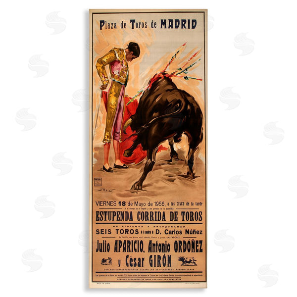 stupell industries Marcus Jules | Great Bullfight Antique Advertisement Wall Art