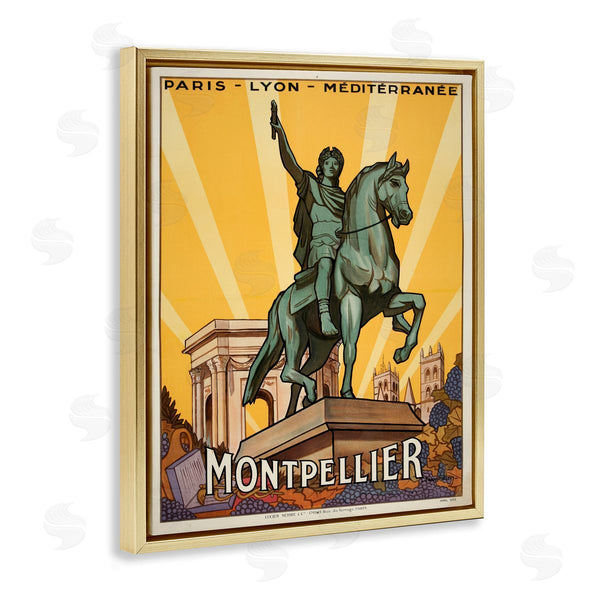 Stupell Industries Marcus Jules | Montpellier Vintage Advertisement