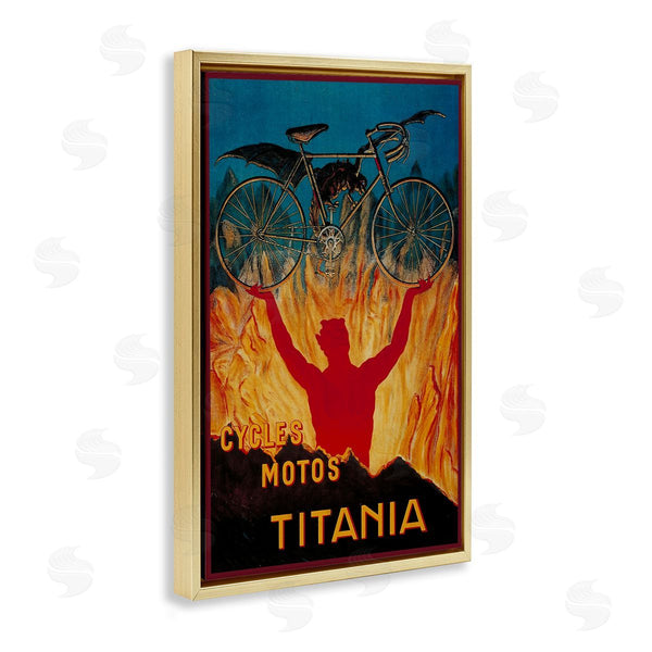 Stupell Industries Marcus Jules | Vintage Dragon & Bicycle