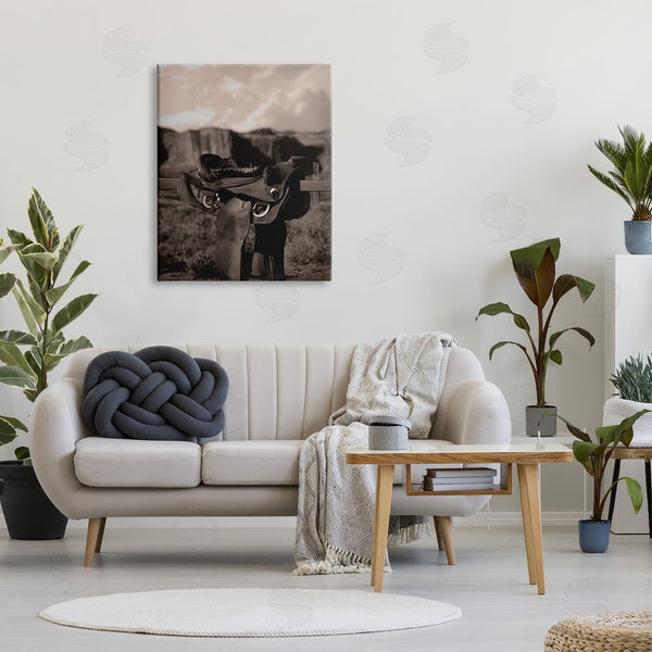 Stupell Industries Marcus Prime | Horse Saddle In Desert Wall Art
