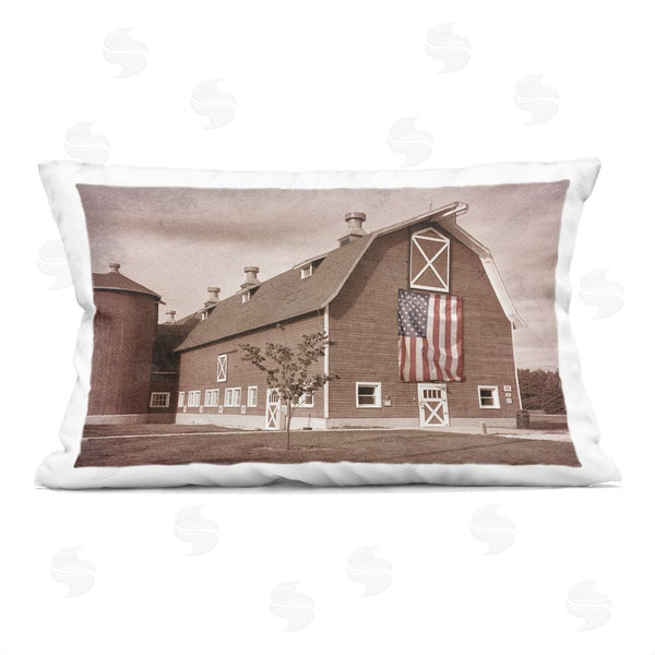 stupell industries Marcus Prime | Rural America Barn Throw Pillow