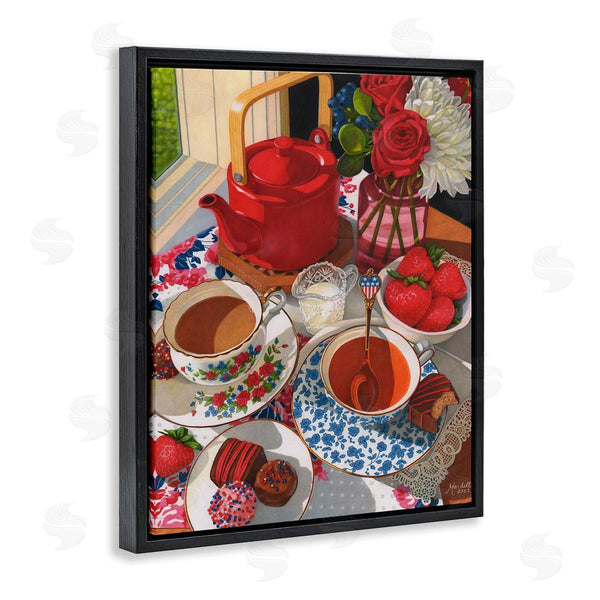 Stupell Industries Mardell Schuster | Patriotic Tea Party