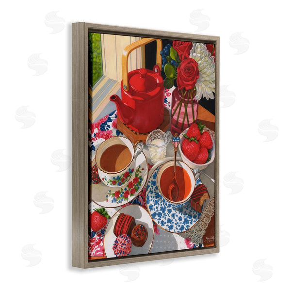 Stupell Industries Mardell Schuster | Patriotic Tea Party
