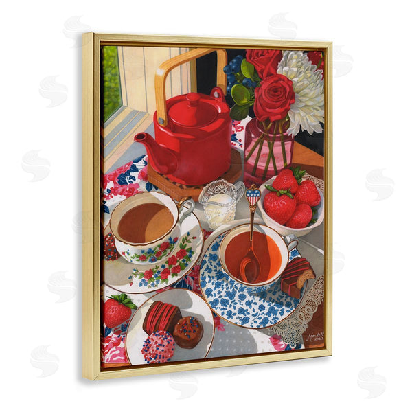 Stupell Industries Mardell Schuster | Patriotic Tea Party
