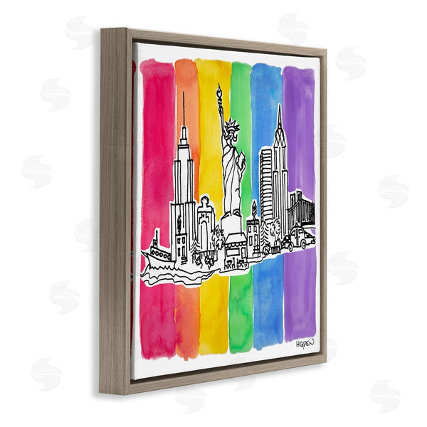 Stupell Industries Mark Higden | New York City Skyline Rainbow