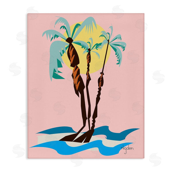 stupell industries Mark Higden | Palm Tree Trio Sunny Sky