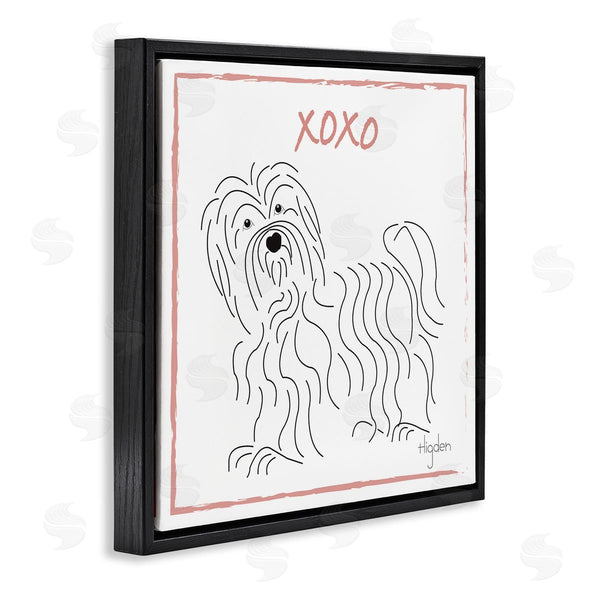 Stupell Industries Mark Higden | Puppy Minimal Linework Hugs Kisses