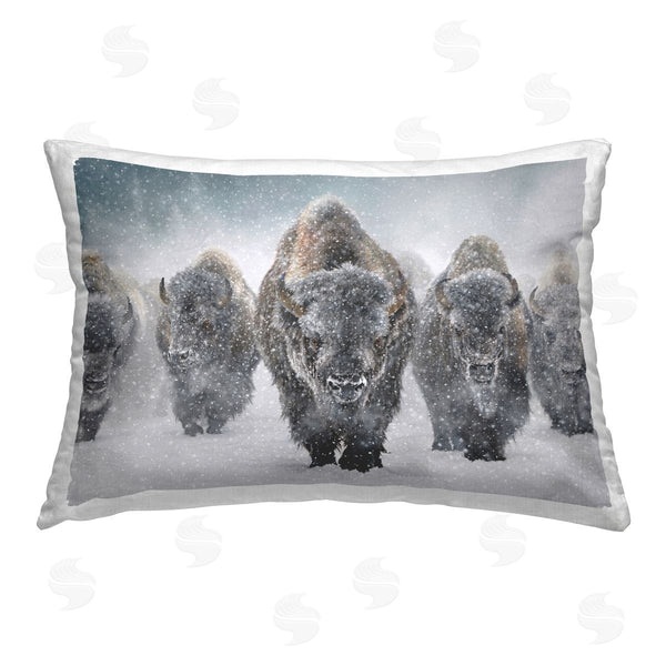 stupell industries Mark Kelso | Indomitable Bison in Snow