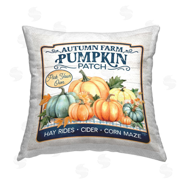 Stupell Industries Martin Podt | Autumn Farm Pumpkin Patch Printed Throw Pillow